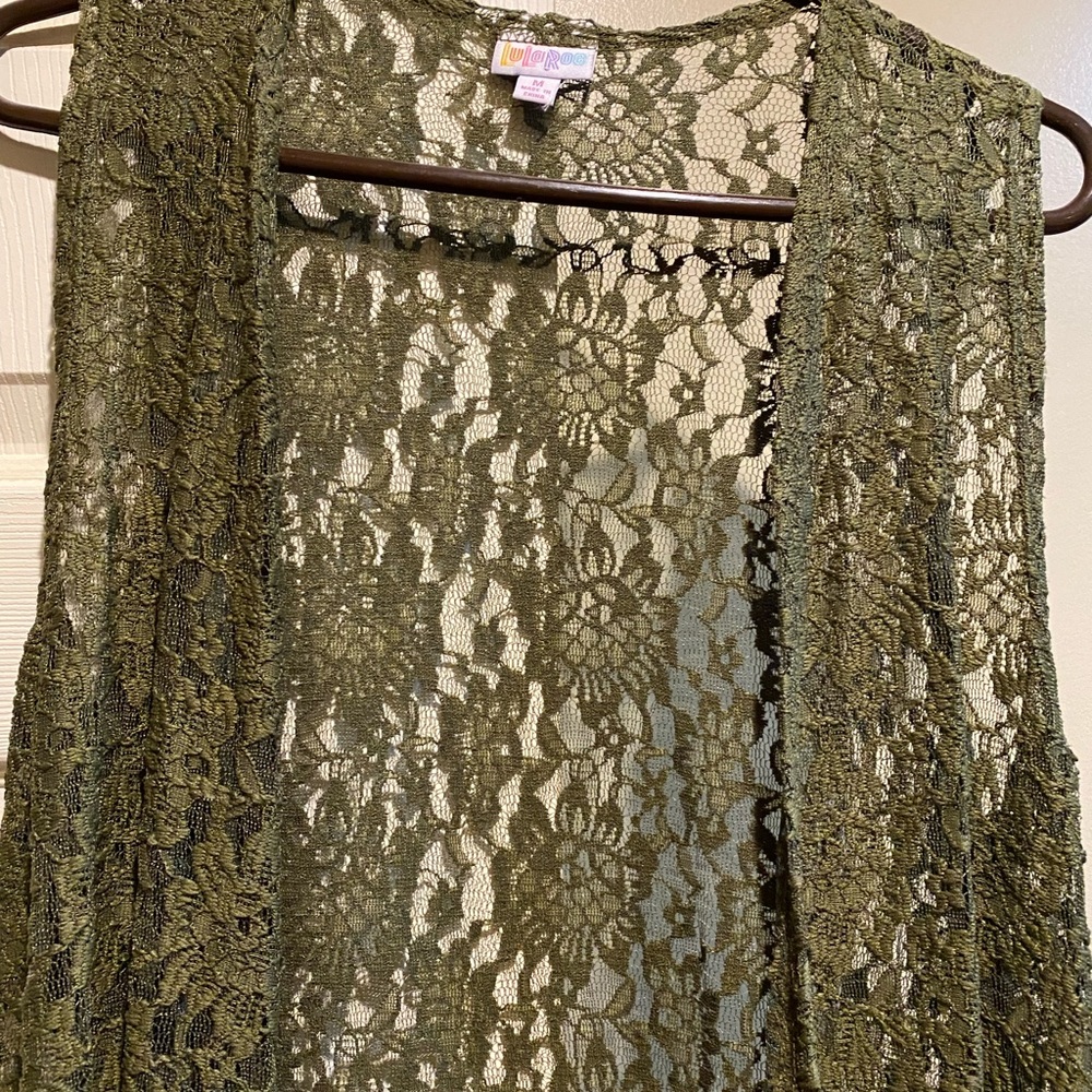 Super cute, olive green crochet, cover up. #New #Withtags